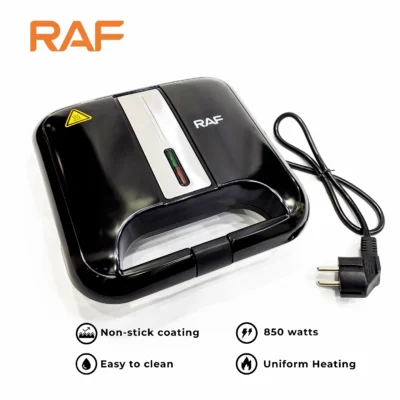 RAF Sandwich Maker R.596 - 8 Mini Slices & Stainless Steel Top