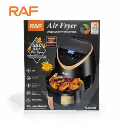 RAF Electric Air Fryer 5.8 Liter R.5234B - Box