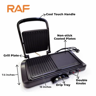 RAF 2 in 1 Baking Tray R.2695 - Grill & Griddle Plate - Features